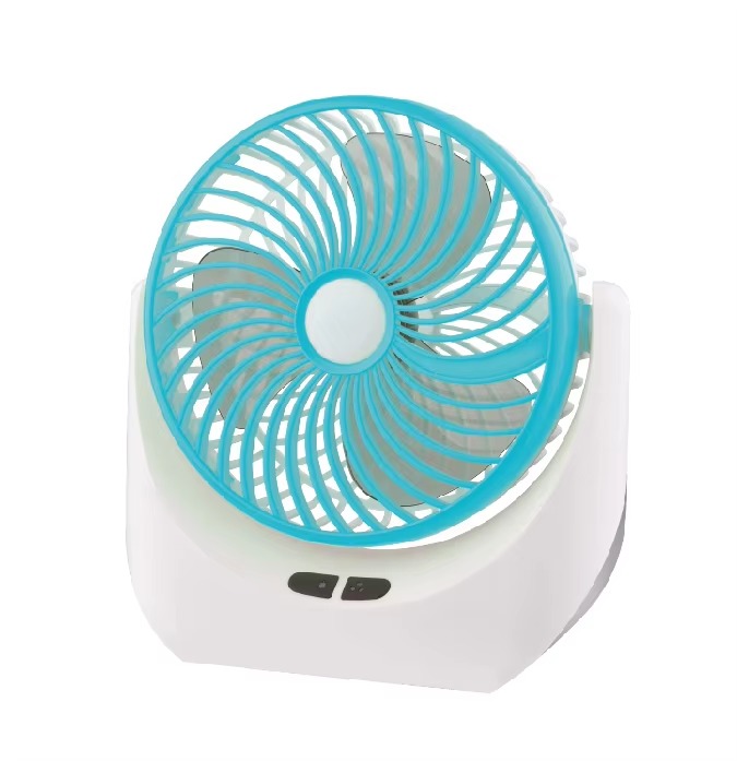 JY-1880 Rechargeable Mini Table Fan with LED Light