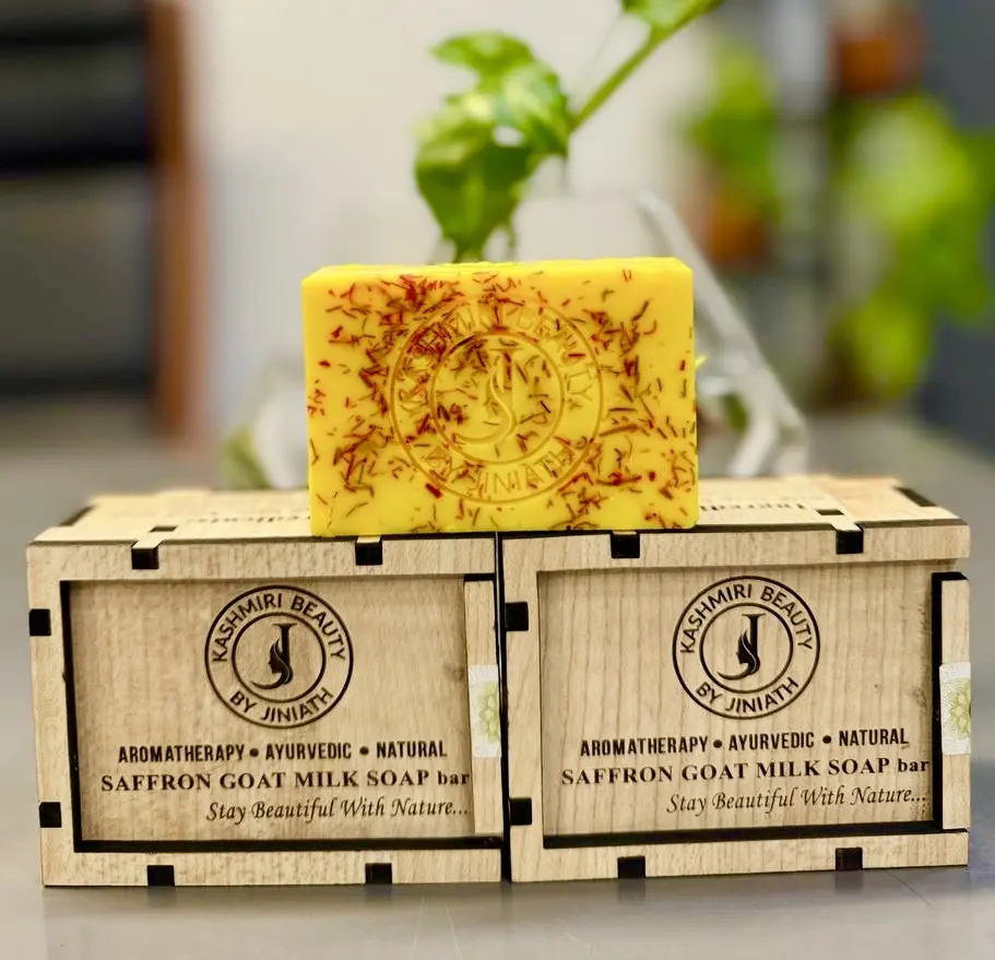 GlowSkin Saffron Goat Milk Soap – Natural Whitening & Hydrating Bar